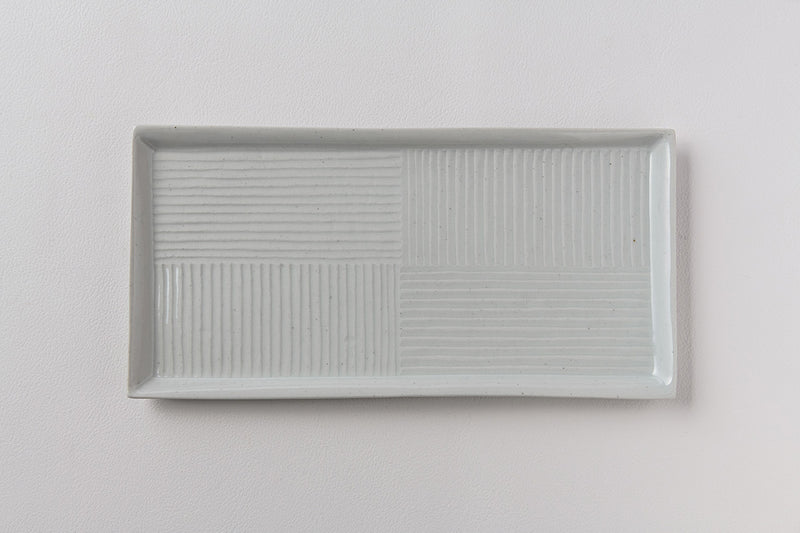 白磁鎬長方皿（5）
